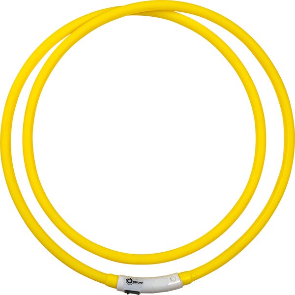 LED-Halsriemen für Pferde gelb | 150 cm