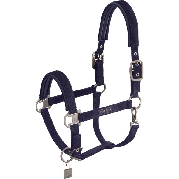 ESKADRON Classic Sports Halfter Cord Double Pin navy | Pony