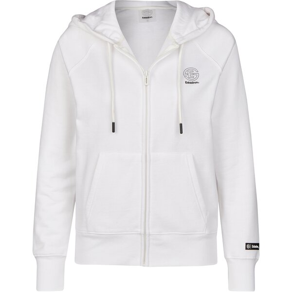 ESKADRON Dynamic Hoodie Tech-Jersey Zip-Hood white | XS