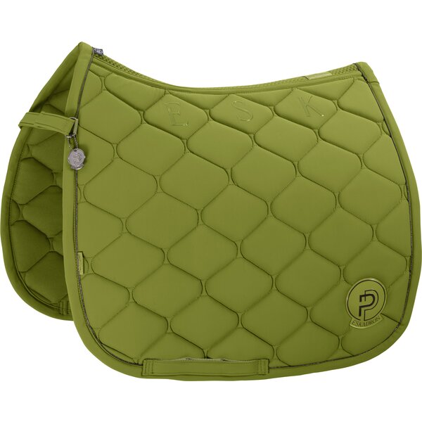 ESKADRON Platinum Schabracke Softshell Emblem moss green | Warmblut/Dressur