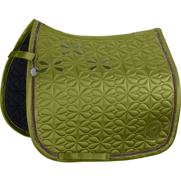 ESKADRON Platinum Schabracke Mattgloss Bow moss green | Warmblut/Dressur