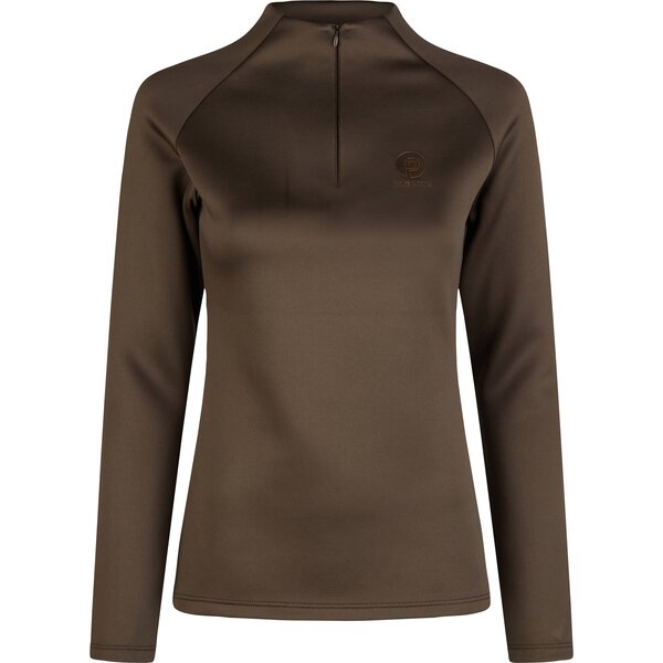 ESKADRON Platinum Half Zip-Shirt Platinum teak brown | L