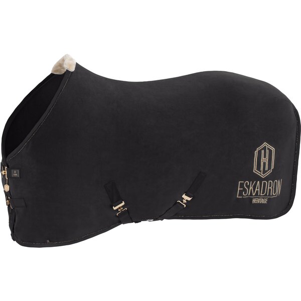 ESKADRON Heritage-zweetdeken fleece black | 85 cm