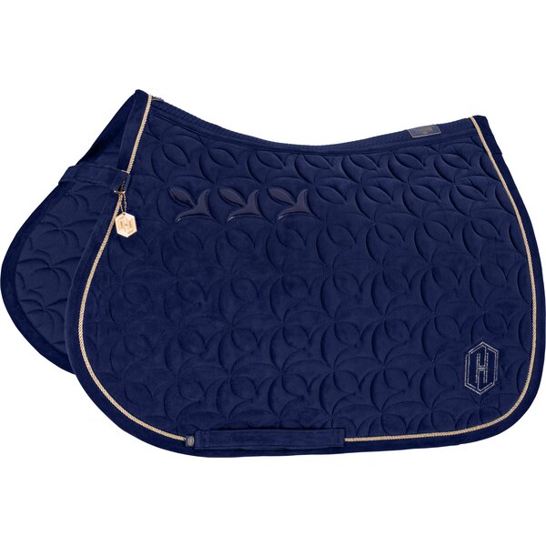 ESKADRON Heritage zadeldek velours embleem true blue | Warmbloed/Dressuur