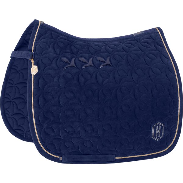 ESKADRON Heritage zadeldek velours embleem true blue | Warmbloed/Dressuur