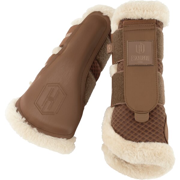 ESKADRON Heritage Gamaschen Mesh FauxFur almond | XL