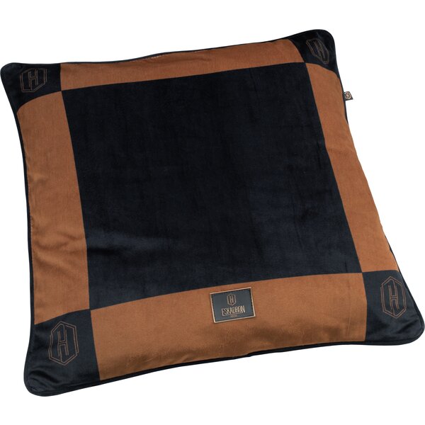 ESKADRON Heritage kussenhoes Velvet black/almond square | One size
