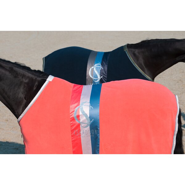 ESKADRON Classic Sports zweetdeken Fleece Stripes coral blossom | 85 cm