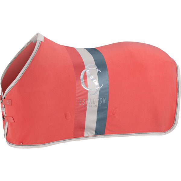 ESKADRON Classic Sports zweetdeken Fleece Stripes coral blossom | 85 cm