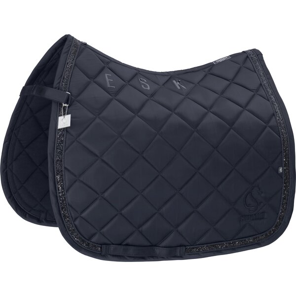 ESKADRON Classic Sports Schabracke Glossy Jewel navy | Warmblut/Vielseitigkeit