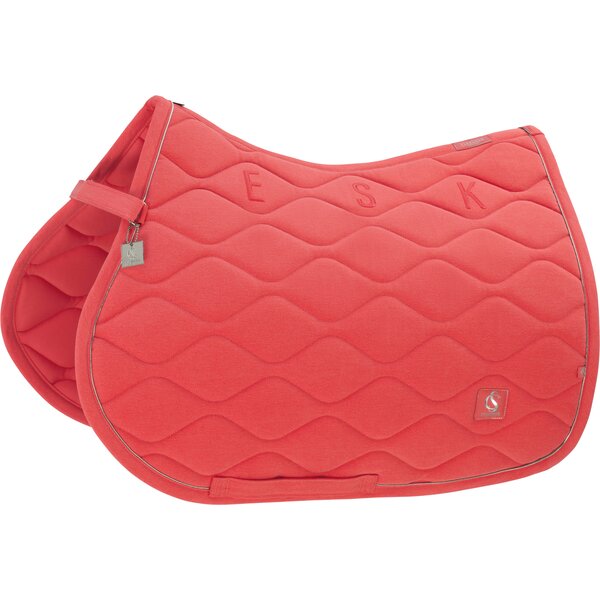 ESKADRON Classic Sports zadeldek Denim coral blossom | Warmbloed/Dressuur
