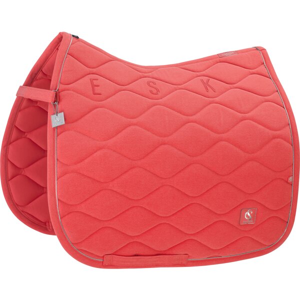 ESKADRON Classic Sports zadeldek Denim coral blossom | Warmbloed/Dressuur