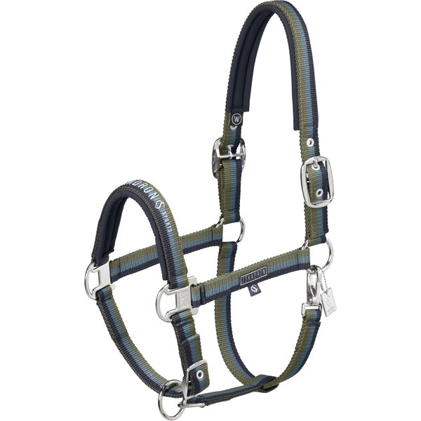 ESKADRON Classic Sports Halfter Double Pin navy/steel blue/dusty olive, | X-Warmblut