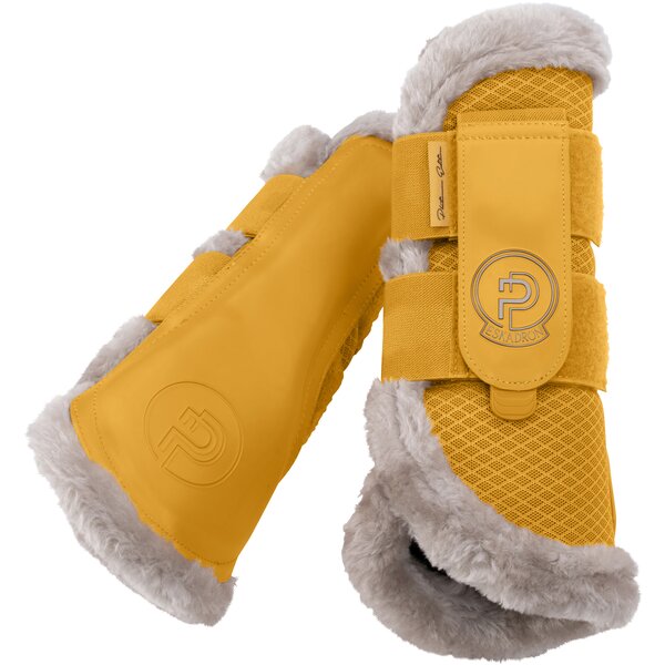 ESKADRON Platinum peesbeschermers Mesh Faux, voor de voorbenen golden yellow | S
