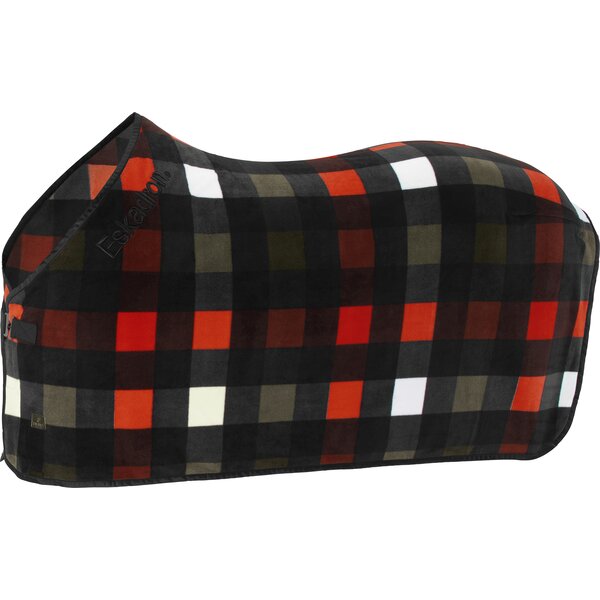 ESKADRON Dynamic zweetdeken Fleece Check black | 125 cm