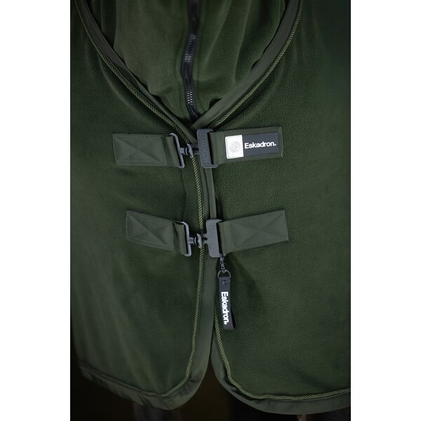 ESKADRON Dynamic zweetdeken Fleece Stamp olive | 135 cm