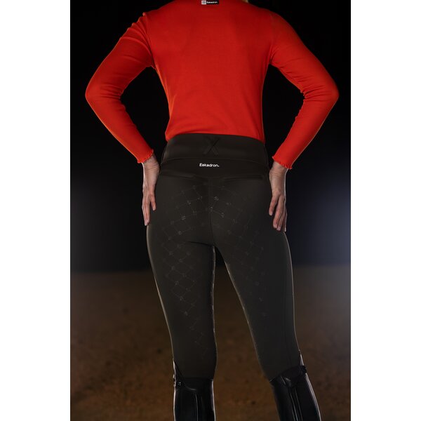 ESKADRON Dynamic ribcolshirt met lange mouwen red | M