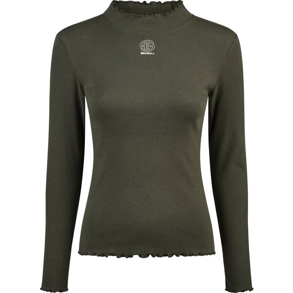 ESKADRON Dynamic ribcolshirt met lange mouwen olive | XS