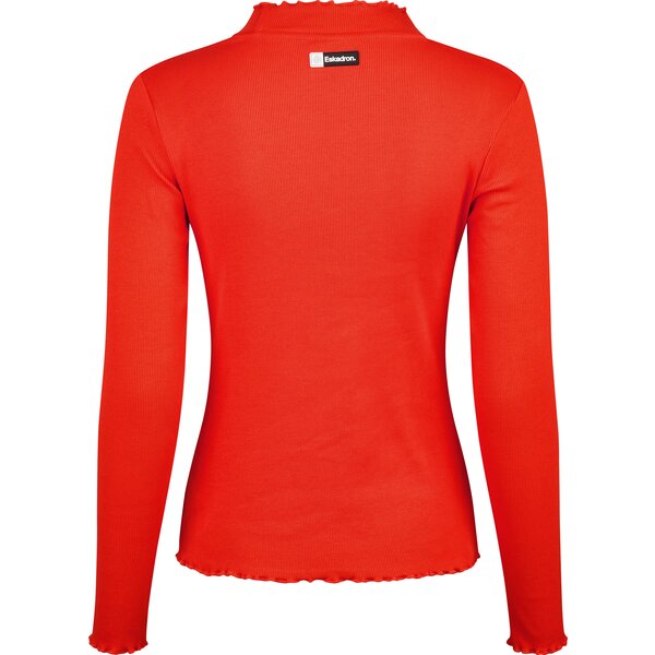 ESKADRON Dynamic ribcolshirt met lange mouwen red | M