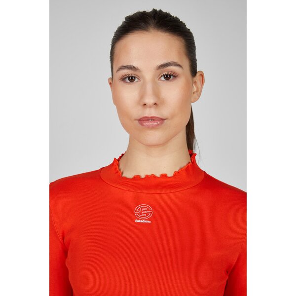ESKADRON Dynamic ribcolshirt met lange mouwen red | M
