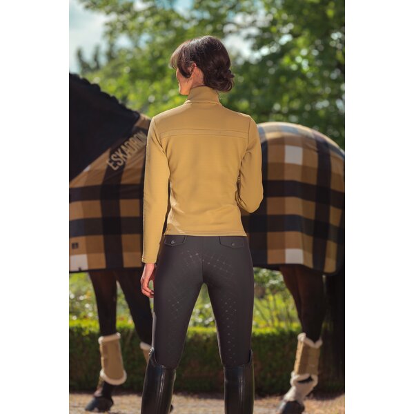 ESKADRON Heritage zweetdeken Fleece Check cardamom/white | 115 cm