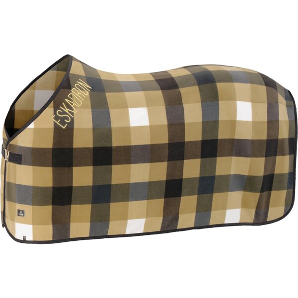 ESKADRON Heritage zweetdeken Fleece Check cardamom/white | 115 cm