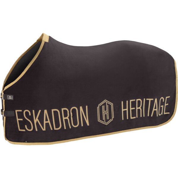 ESKADRON Heritage zweetdeken Fleece black truffle | 125 cm