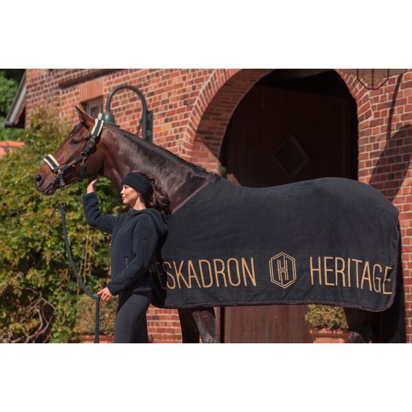 ESKADRON Heritage zweetdeken Fleece navy | 125 cm
