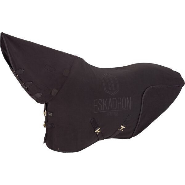 ESKADRON Heritage zweetdeken Double Fleece High Neck black truffle | 125 cm