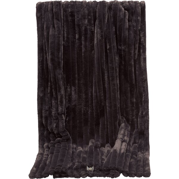 ESKADRON Heritage plaid Cosy black truffle | ca. 200 x 150 cm