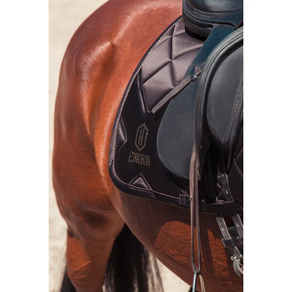 ESKADRON Heritage zadeldek Bicross Mattgloss black truffle | Pony Dressuur