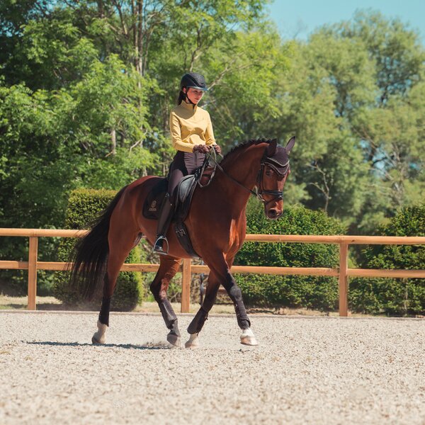 ESKADRON Heritage zadeldek Bicross Mattgloss black truffle | Pony Dressuur