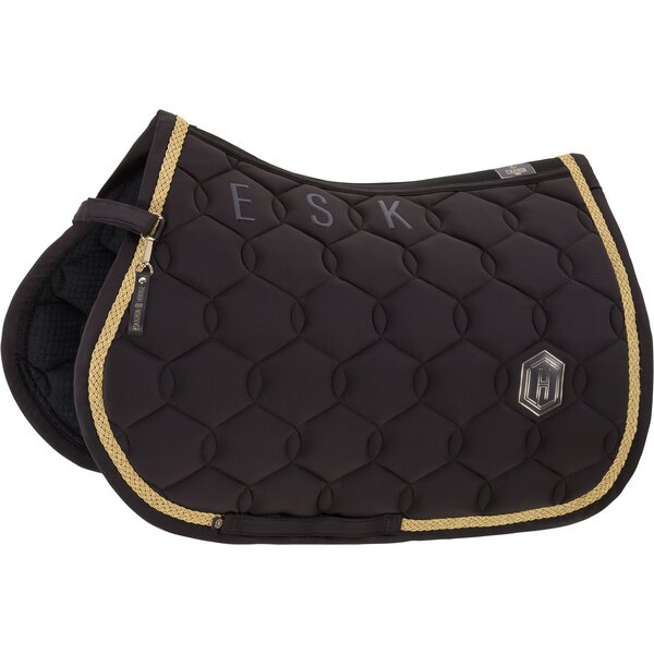 ESKADRON Heritage zadeldek Pro Soft Emblem black truffle | Warmbloed Dressuur