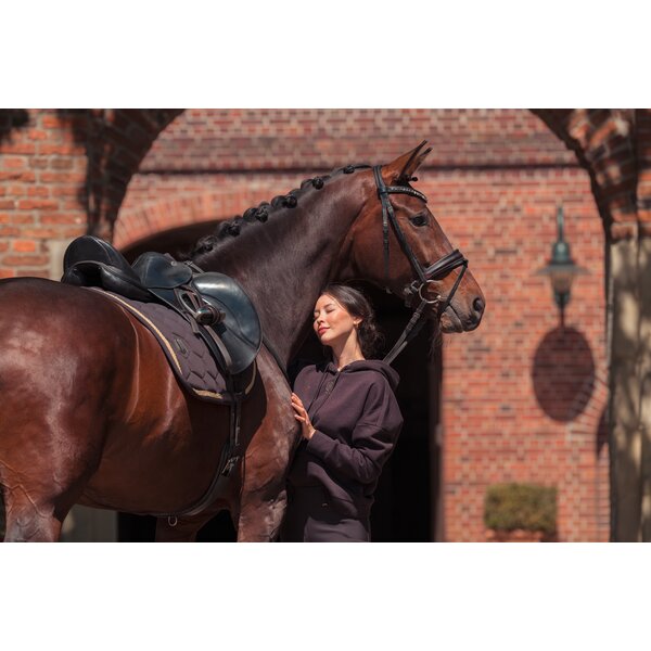 ESKADRON Heritage zadeldek Pro Soft Emblem black truffle | Warmbloed Dressuur