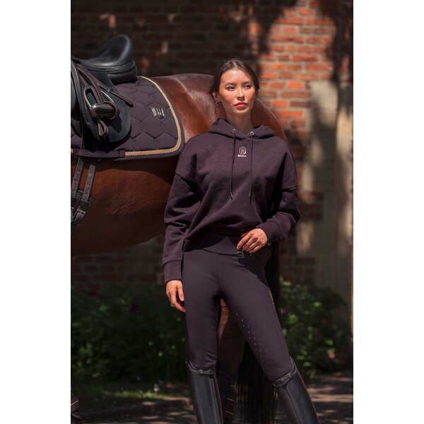 ESKADRON Heritage zadeldek Pro Soft Emblem black truffle | Warmbloed Dressuur
