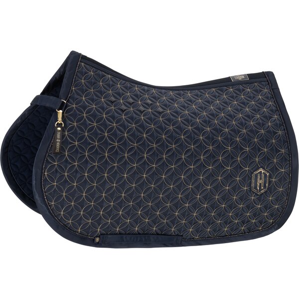 ESKADRON Heritage zadeldek Highgloss Contrast navy | Warmbloed Dressuur
