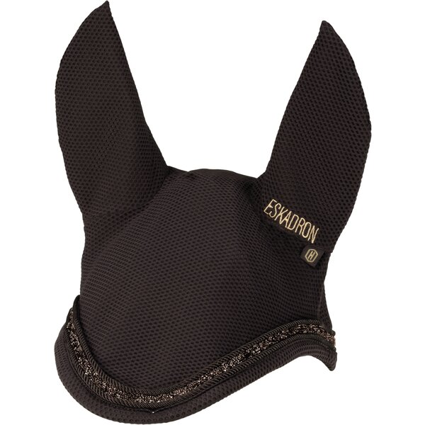 ESKADRON Heritage oornetje Dynair Mesh Jewel black truffle | Pony