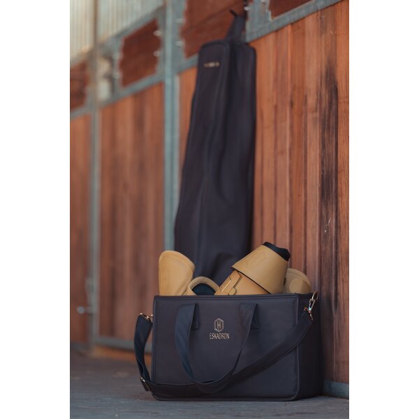 ESKADRON Heritage poetstas Faux Leather black truffle | ca. 25 x 40 x 24 cm