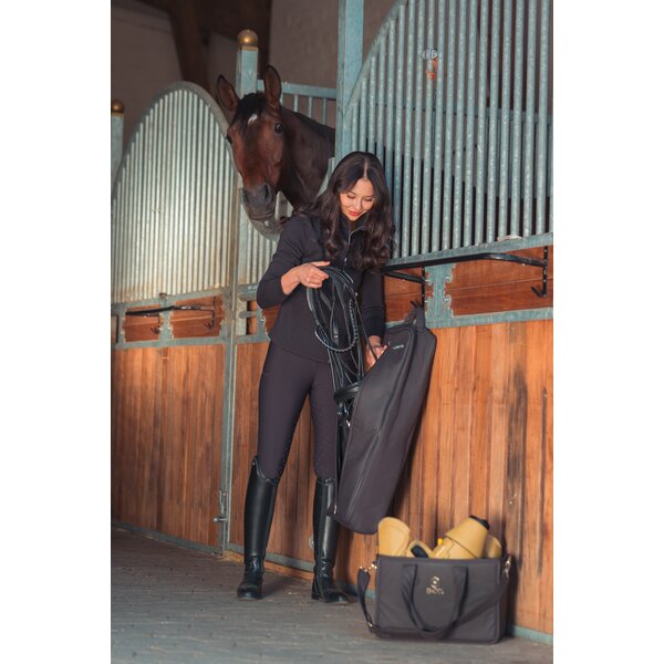 ESKADRON Heritage hoofdsteltas Faux Leather black truffle | ca. 74 x 26 x 15 cm