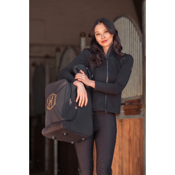 ESKADRON Heritage laarzen- en helm tas Faux Leather black truffle | ca. 60 x 20 x 35 cm