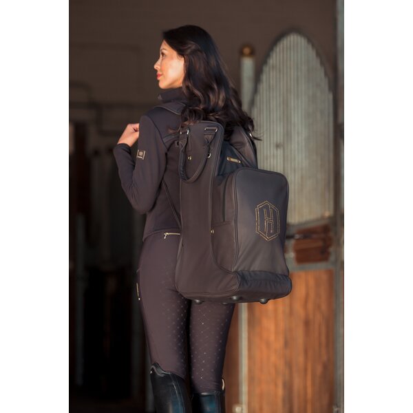 ESKADRON Heritage laarzen- en helm tas Faux Leather black truffle | ca. 60 x 20 x 35 cm