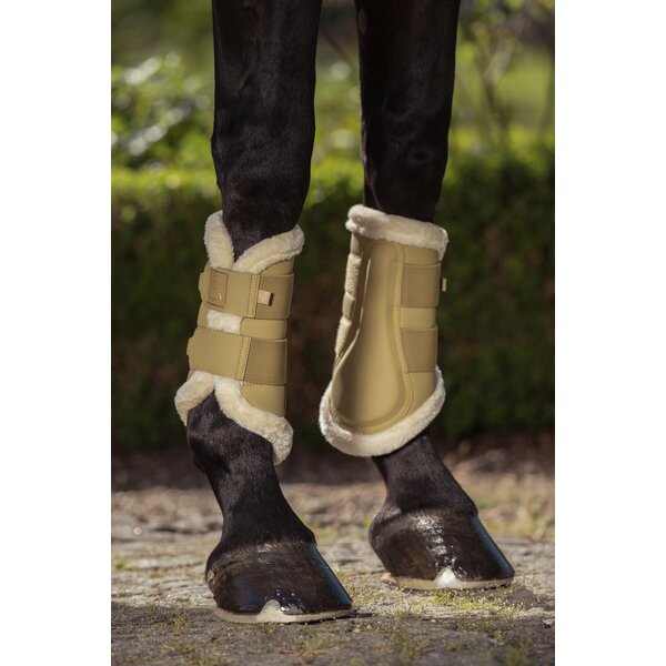 ESKADRON Heritage peesbeschermers Faux Leather FF, voor voor- en achterbenen cardamom | S