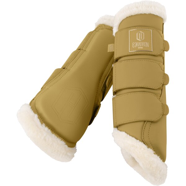 ESKADRON Heritage peesbeschermers Faux Leather FF, voor voor- en achterbenen cardamom | S
