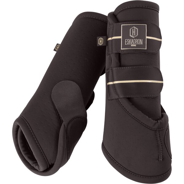 ESKADRON Heritage peesbeschermers Pro Dressage, voor voorbenen black truffle | Pony