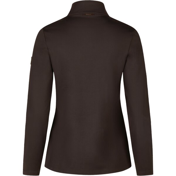 ESKADRON Heritage half-zip shirt black truffle | XXS