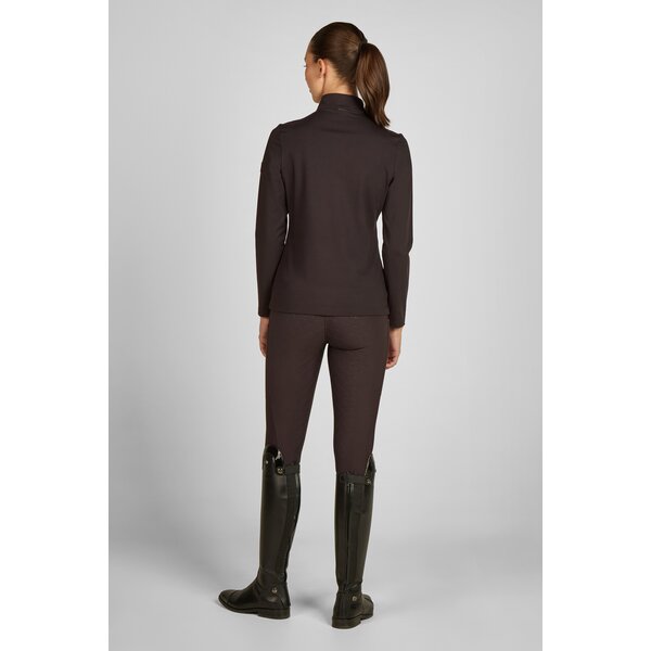 ESKADRON Heritage half-zip shirt black truffle | XXS