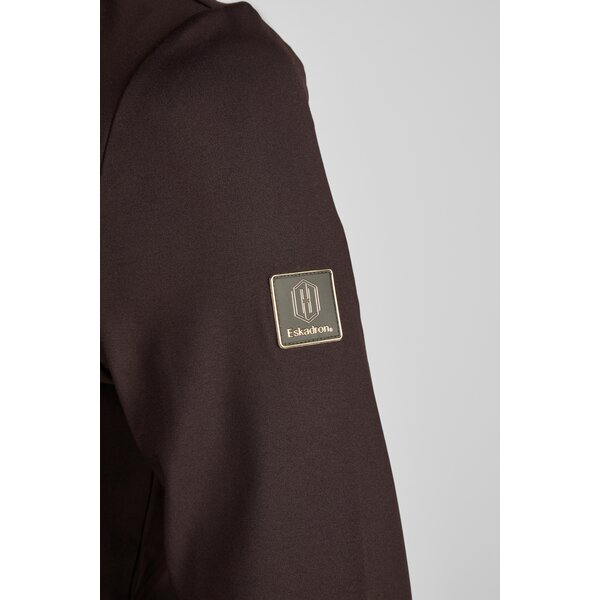 ESKADRON Heritage half-zip shirt black truffle | XXS