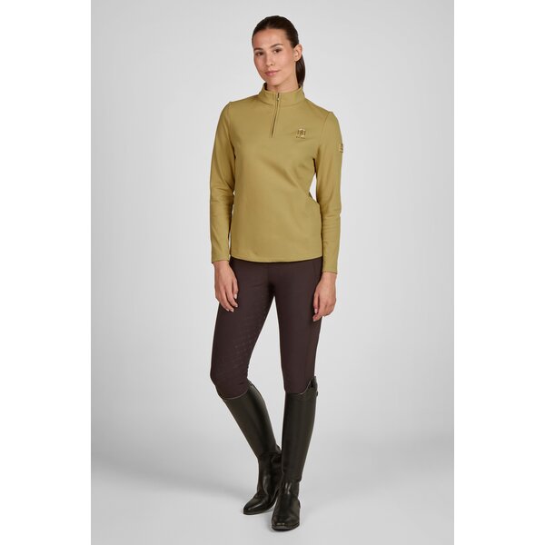 ESKADRON Heritage half-zip shirt cardamom | XXS