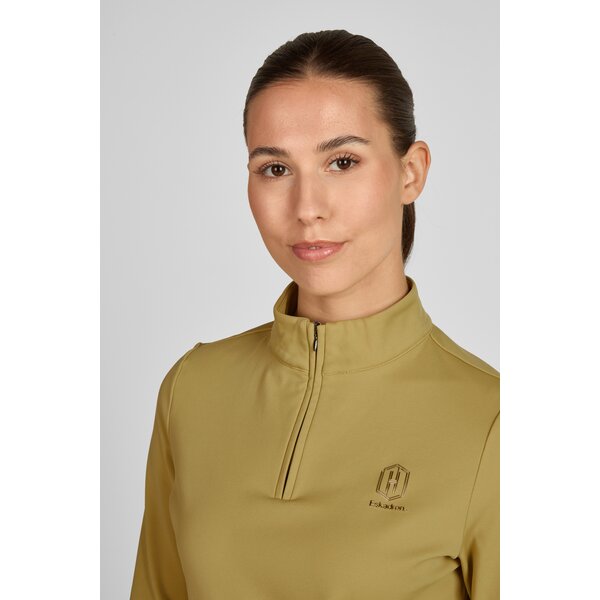 ESKADRON Heritage half-zip shirt cardamom | XXS