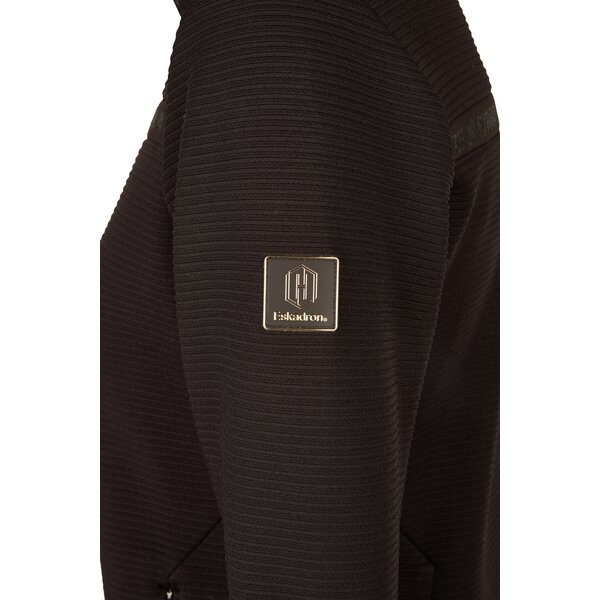 ESKADRON Heritage zip-shirt black truffle | XS